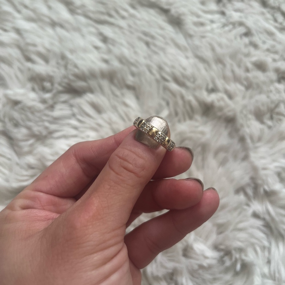 Mejuri pave diamond soft Charlotte ring size 5 - Picture 7 of 10
